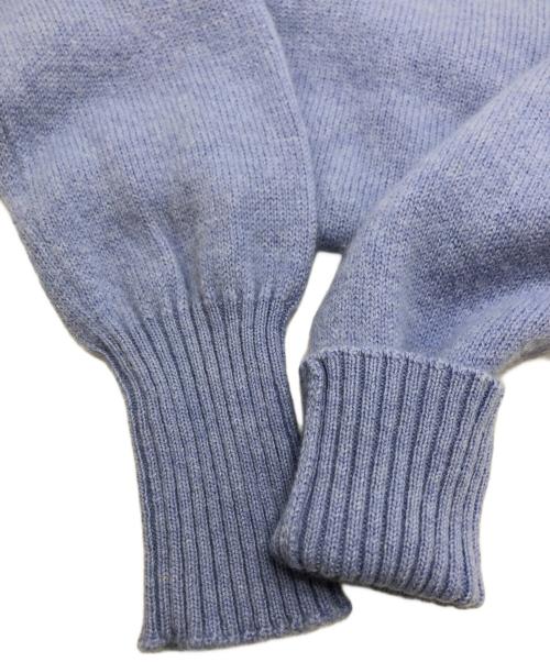 SLOWEAR by ZANONE（スローウェア）SLOWEAR by ZANONE (スローウェア) アンゴラ混クルーネックニット スカイブルー サイズ:42の古着・服飾アイテム