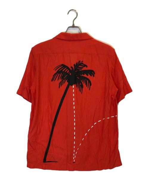 PAUL SMITH（ポールスミス）PAUL SMITH (ポールスミス) Christoph Nieman (クリストフ・ニーマン) オープンカラーシャツ レッド サイズ:Mの古着・服飾アイテム