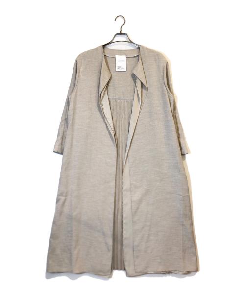 ELENDEEK（エレンディーク）ELENDEEK (エレンディーク) バックプリーツコート ベージュ サイズ:01の古着・服飾アイテム