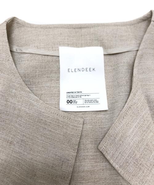ELENDEEK（エレンディーク）ELENDEEK (エレンディーク) バックプリーツコート ベージュ サイズ:01の古着・服飾アイテム