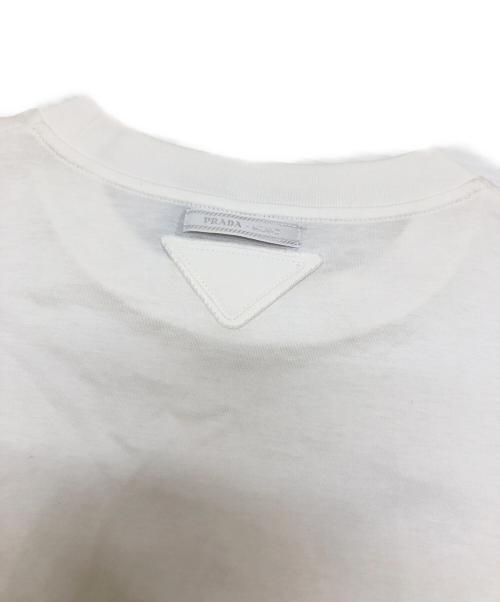 PRADA（プラダ）PRADA (プラダ) シャツドッキングレースワンピース ホワイト サイズ:Sの古着・服飾アイテム