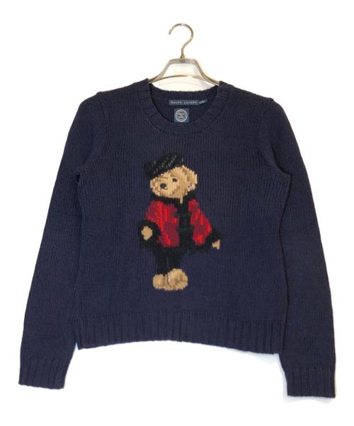 POLO RALPH LAUREN（ポロ・ラルフローレン）POLO RALPH LAUREN (ポロ・ラルフローレン) ポロベアニット ネイビー サイズ:Mの古着・服飾アイテム