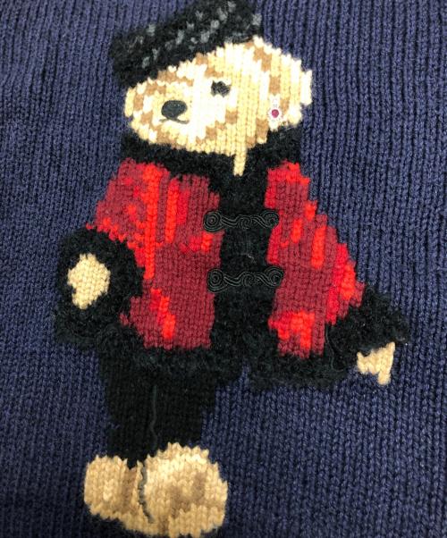 POLO RALPH LAUREN（ポロ・ラルフローレン）POLO RALPH LAUREN (ポロ・ラルフローレン) ポロベアニット ネイビー サイズ:Mの古着・服飾アイテム