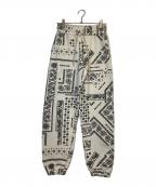 Palm Angelsパーム エンジェルス）の古着「Palm Angels Paisley Print Joggers In White」｜ホワイト
