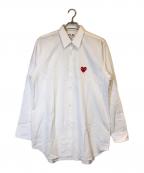 PLAY COMME des GARCONSプレイコムデギャルソン）の古着「長袖シャツ」｜ホワイト