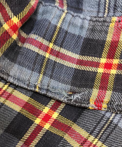 USED（ユーズド）USED (ユーズド) ハーフジッププルオーバーシャツ グレー サイズ:表記なしの古着・服飾アイテム