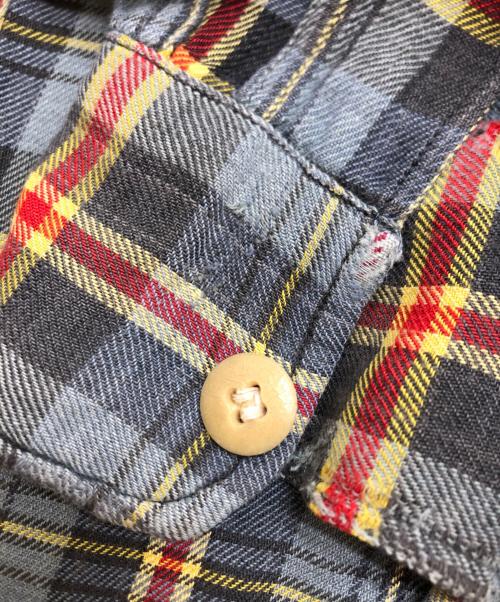 USED（ユーズド）USED (ユーズド) ハーフジッププルオーバーシャツ グレー サイズ:表記なしの古着・服飾アイテム