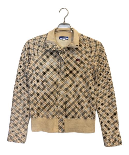 BURBERRY BLUE LABEL（バーバリー ブルー レーベル）BURBERRY BLUE LABEL (バーバリーロンドンブルーレーベル) ジップジャケット/ブルゾン ベージュ サイズ:38の古着・服飾アイテム