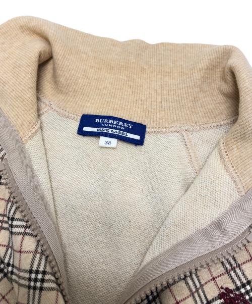 BURBERRY BLUE LABEL（バーバリー ブルー レーベル）BURBERRY BLUE LABEL (バーバリーロンドンブルーレーベル) ジップジャケット/ブルゾン ベージュ サイズ:38の古着・服飾アイテム