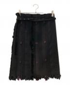GUCCIグッチ）の古着「ファーニットスカート」｜ブラック