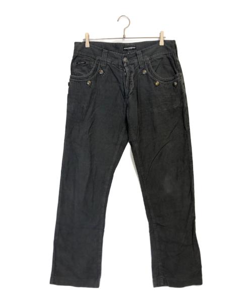 DOLCE & GABBANA（ドルチェ＆ガッバーナ）DOLCE & GABBANA (ドルチェ＆ガッバーナ) コーデュロイパンツ グレー サイズ:50の古着・服飾アイテム