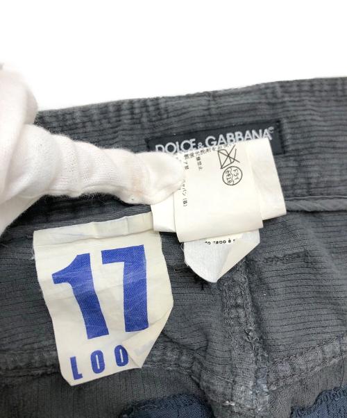 DOLCE & GABBANA（ドルチェ＆ガッバーナ）DOLCE & GABBANA (ドルチェ＆ガッバーナ) コーデュロイパンツ グレー サイズ:50の古着・服飾アイテム