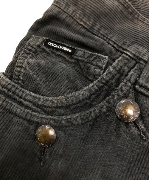 DOLCE & GABBANA（ドルチェ＆ガッバーナ）DOLCE & GABBANA (ドルチェ＆ガッバーナ) コーデュロイパンツ グレー サイズ:50の古着・服飾アイテム
