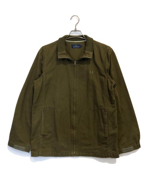 FRED PERRY（フレッドペリー）FRED PERRY (フレッドペリー) コットンジップブルゾン グリーン サイズ:Mの古着・服飾アイテム