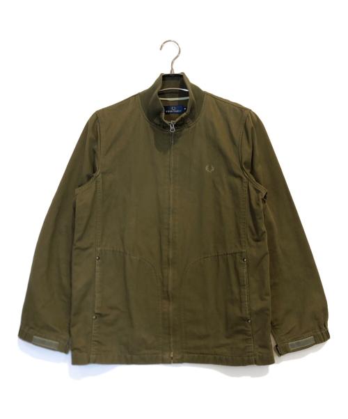 FRED PERRY（フレッドペリー）FRED PERRY (フレッドペリー) コットンジップブルゾン グリーン サイズ:Mの古着・服飾アイテム