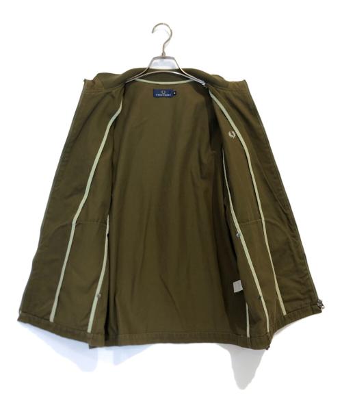 FRED PERRY（フレッドペリー）FRED PERRY (フレッドペリー) コットンジップブルゾン グリーン サイズ:Mの古着・服飾アイテム