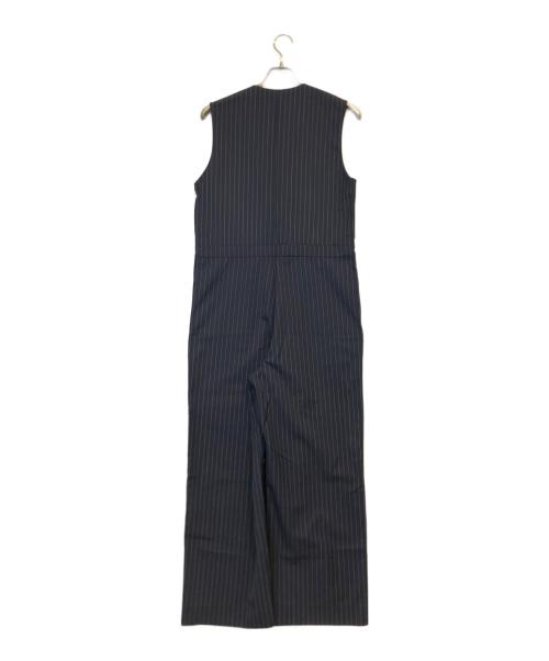 6(ROKU) BEAUTY&YOUTH（ロク ビューティーアンドユース）6(ROKU) BEAUTY&YOUTH (ロク ビューティーアンドユース) Vネックノースリーブオールインワン ネイビー サイズ:38 未使用品の古着・服飾アイテム