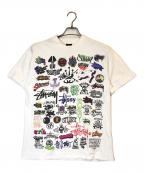 stussyステューシー）の古着「歴代ロゴＴシャツ」｜ホワイト
