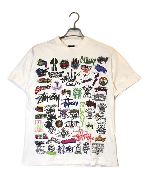 stussy（ステューシー）stussy (ステューシー) 歴代ロゴＴシャツ ホワイト サイズ:Mの古着・服飾アイテム