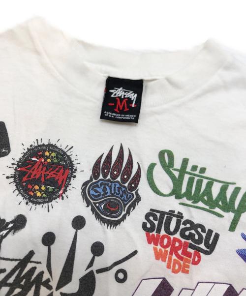 stussy（ステューシー）stussy (ステューシー) 歴代ロゴＴシャツ ホワイト サイズ:Mの古着・服飾アイテム