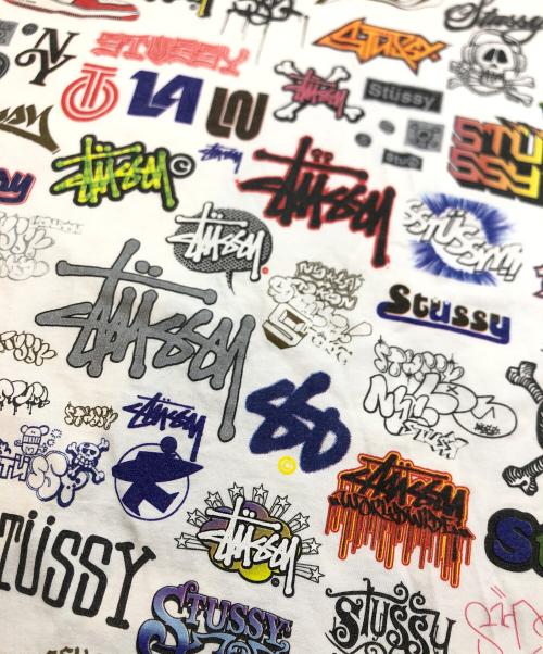 stussy（ステューシー）stussy (ステューシー) 歴代ロゴＴシャツ ホワイト サイズ:Mの古着・服飾アイテム