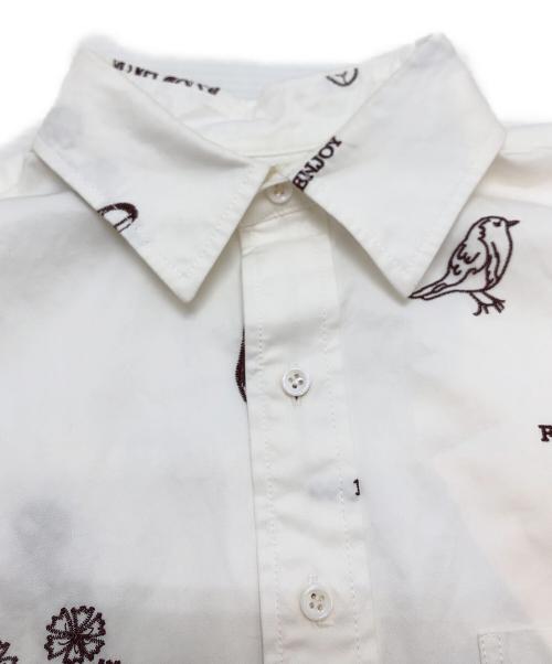 Adam et Rope（アダム エ ロペ）Adam et Rope (アダム エ ロペ) エンブロイダリーシャツ ホワイト サイズ:Freeの古着・服飾アイテム