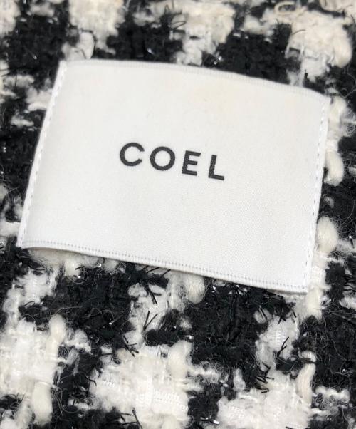COEL（コエル）COEL (コエル) 千鳥柄ツイードベスト ブラック サイズ:38の古着・服飾アイテム