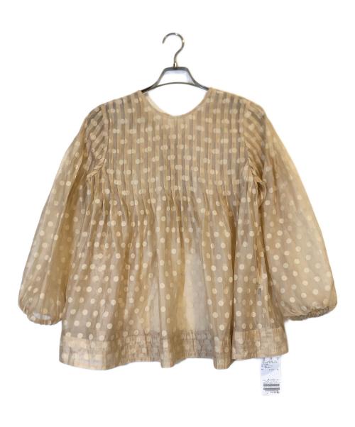 TORRAZZO DONNA（トラッゾドンナ）TORRAZZO DONNA (トラッゾドンナ) ドットブラウス ブラウン サイズ:Free 未使用品の古着・服飾アイテム