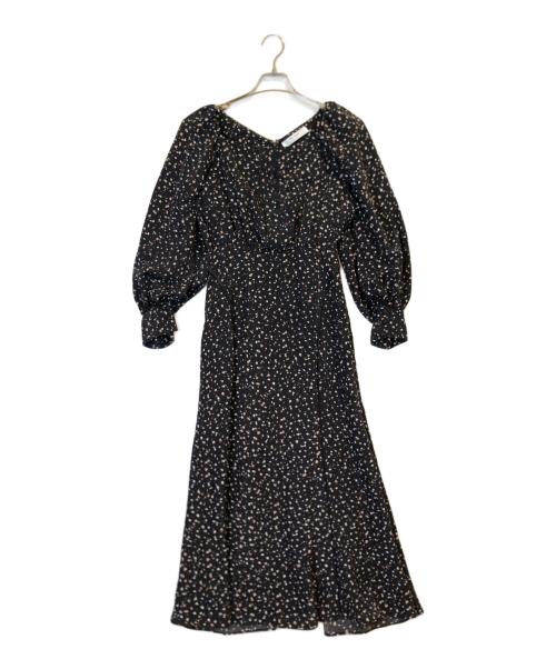 HER LIP TO（ハーリップトゥ）HER LIP TO (ハーリップトゥ) Slit Sleeve Floral Print ブラック サイズ:Mの古着・服飾アイテム