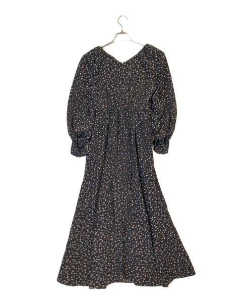 HER LIP TO（ハーリップトゥ）HER LIP TO (ハーリップトゥ) Slit Sleeve Floral Print ブラック サイズ:Mの古着・服飾アイテム