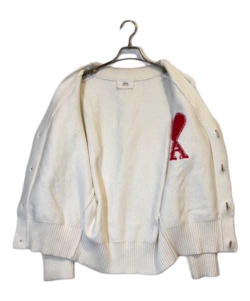 ami（アミ）ami (アミ) カーディガン ホワイト サイズ:Mの古着・服飾アイテム