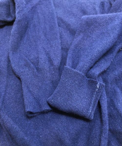 DRAWER（ドゥロワー）Drawer (ドゥロワー) 14Gカシミヤリブギャザークルーネック ネイビー サイズ:1の古着・服飾アイテム