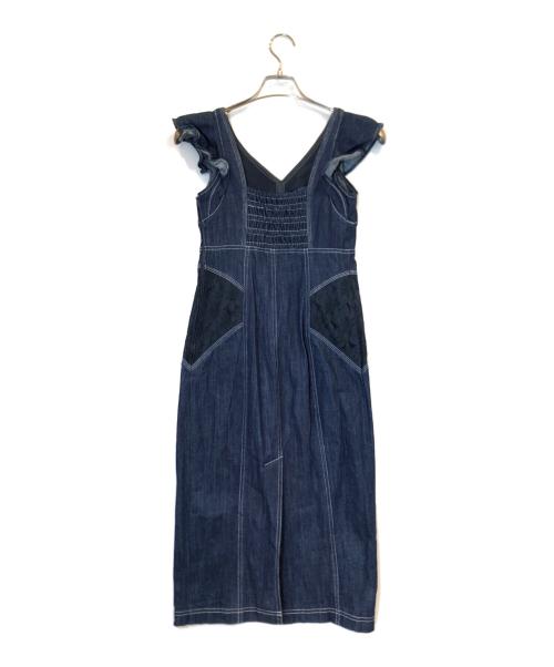 HER LIP TO（ハーリップトゥ）HER LIP TO (ハーリップトゥ) ワンピース インディゴ サイズ:Sの古着・服飾アイテム
