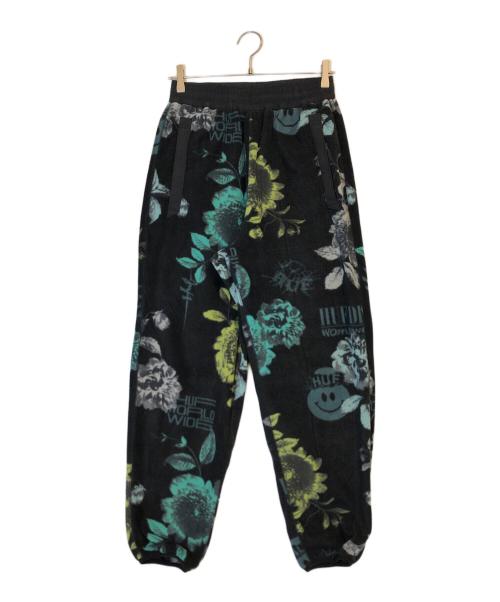HUF（ハフ）HUF (ハフ) 花柄フリースパンツ ブラック サイズ:Sの古着・服飾アイテム