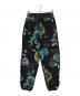 HUF（ハフ）の古着「花柄フリースパンツ」｜ブラック
