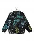 HUFハフ）の古着「BLOOM HALF ZIP FLEECE」｜ブラック