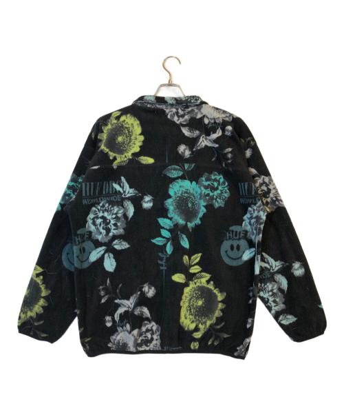 HUF（ハフ）HUF (ハフ) BLOOM HALF ZIP FLEECE ブラック サイズ:Mの古着・服飾アイテム