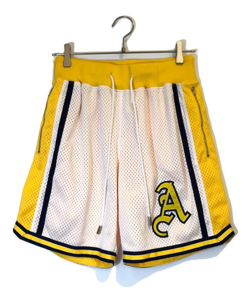 always out of stock（オールウェイズ アウト オブ ストック）always out of stock (オールウェイズ アウト オブ ストック) バスケットハーフパンツ イエロー サイズ:Mの古着・服飾アイテム