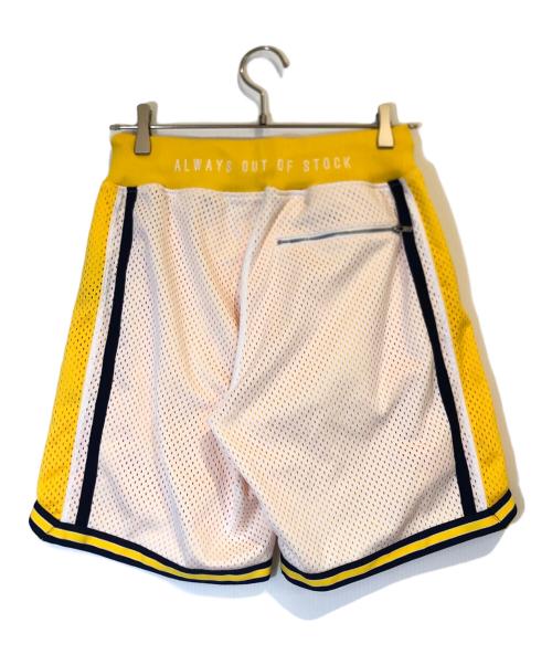always out of stock（オールウェイズ アウト オブ ストック）always out of stock (オールウェイズ アウト オブ ストック) バスケットハーフパンツ イエロー サイズ:Mの古着・服飾アイテム