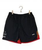 F.C.R.B.エフシーレアルブリストル）の古着「ファイヤーショートパンツ」｜ブラック