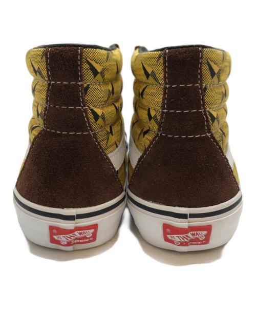SUPREME（シュプリーム）SUPREME (シュプリーム) VANS (バンズ) Diamond Plate Sk8-Hi Pro ブラウン サイズ:US9/UK8/EUR42/CM27の古着・服飾アイテム