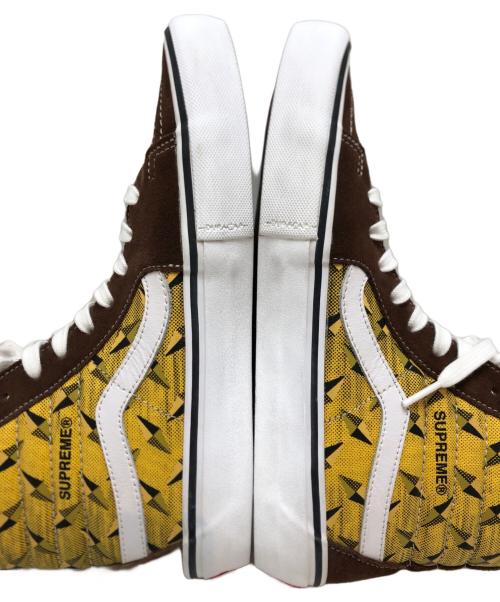 SUPREME（シュプリーム）SUPREME (シュプリーム) VANS (バンズ) Diamond Plate Sk8-Hi Pro ブラウン サイズ:US9/UK8/EUR42/CM27の古着・服飾アイテム