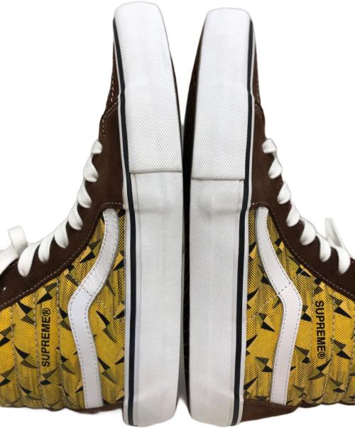 SUPREME（シュプリーム）SUPREME (シュプリーム) VANS (バンズ) Diamond Plate Sk8-Hi Pro ブラウン サイズ:US9/UK8/EUR42/CM27の古着・服飾アイテム