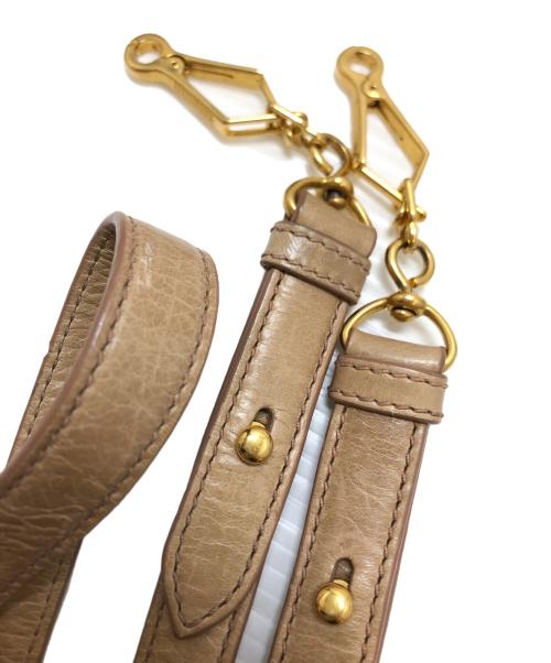 MIU MIU（ミュウミュウ）MIU MIU (ミュウミュウ) 2WAYバッグ ベージュ サイズ:表記なしの古着・服飾アイテム