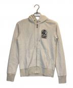 Hysteric Glamourヒステリックグラマー）の古着「ラメジップパーカー」｜ベージュ