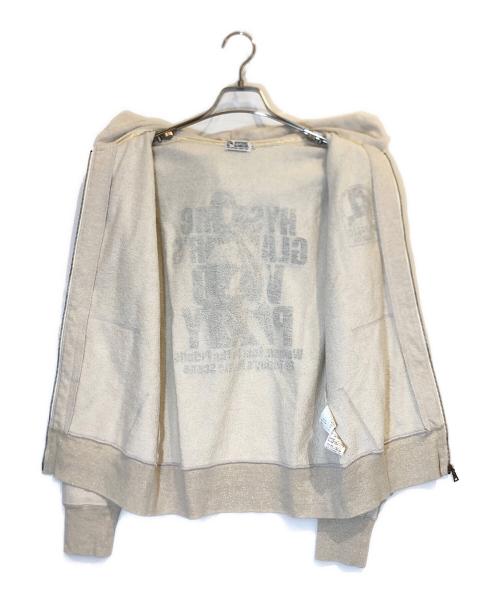 Hysteric Glamour（ヒステリックグラマー）Hysteric Glamour (ヒステリックグラマー) ラメジップパーカー ベージュ サイズ:Mの古着・服飾アイテム
