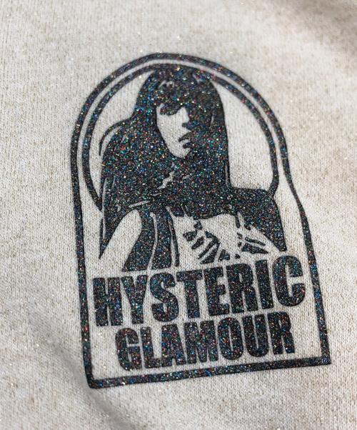 Hysteric Glamour（ヒステリックグラマー）Hysteric Glamour (ヒステリックグラマー) ラメジップパーカー ベージュ サイズ:Mの古着・服飾アイテム