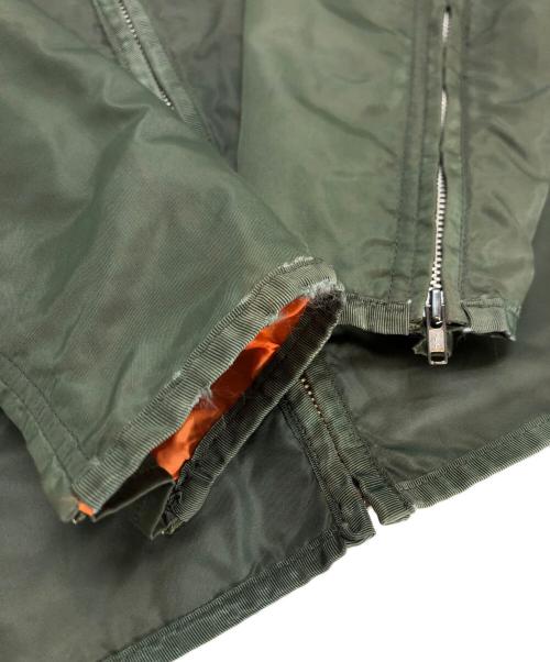 HARLEY-DAVIDSON（ハーレーダビッドソン）HARLEY-DAVIDSON (ハーレーダビッドソン) ナイロンジップジャケット グリーン サイズ:Lの古着・服飾アイテム