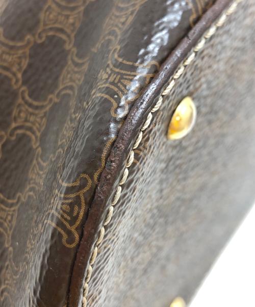 CELINE（セリーヌ）CELINE (セリーヌ) マカダム柄ハンドバッグ ブラウン サイズ:表記なしの古着・服飾アイテム