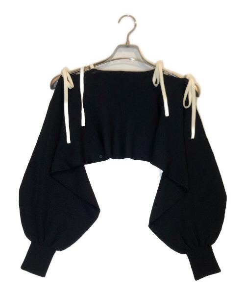 TAN（タン）TAN (タン) マルチウェイ ボレロカーディガン ブラック サイズ:FREE 未使用品の古着・服飾アイテム